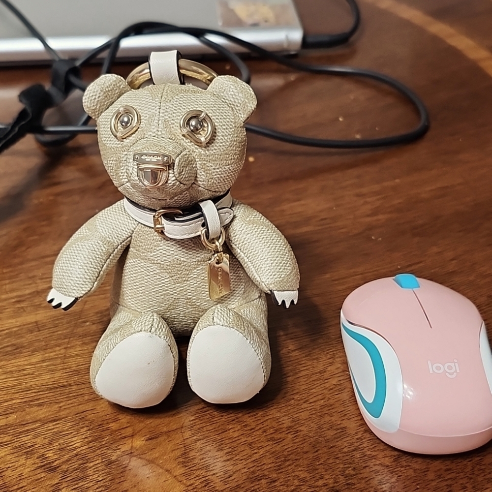Little Coach Bear Purse Charm